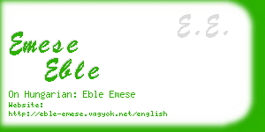 emese eble business card